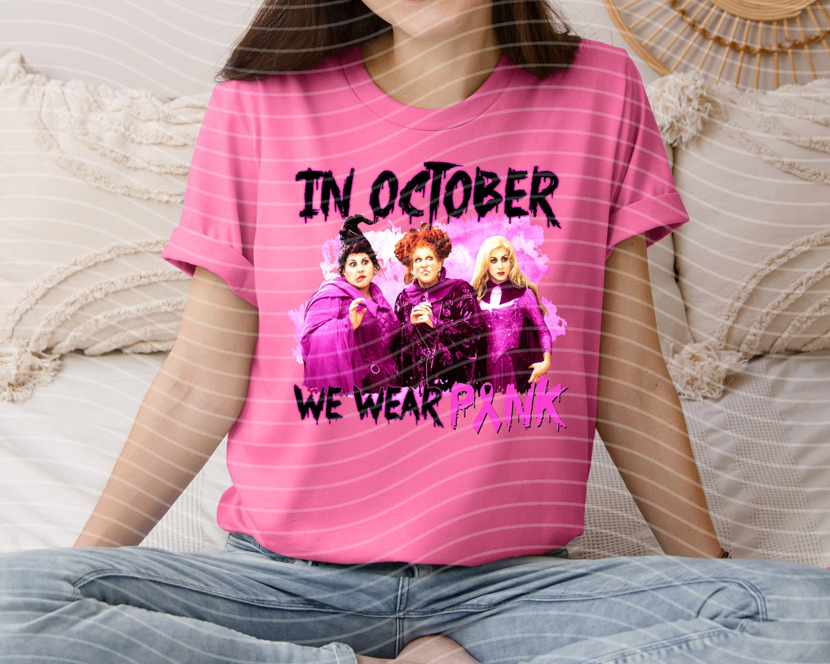 In October We Wear Pink Graphic Tee product image 1