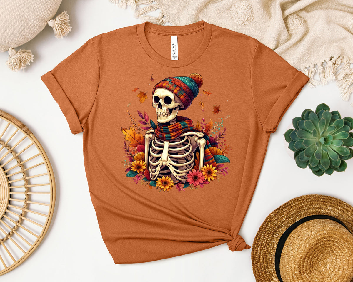 Fall Skeleton Graphic Tee product image 1