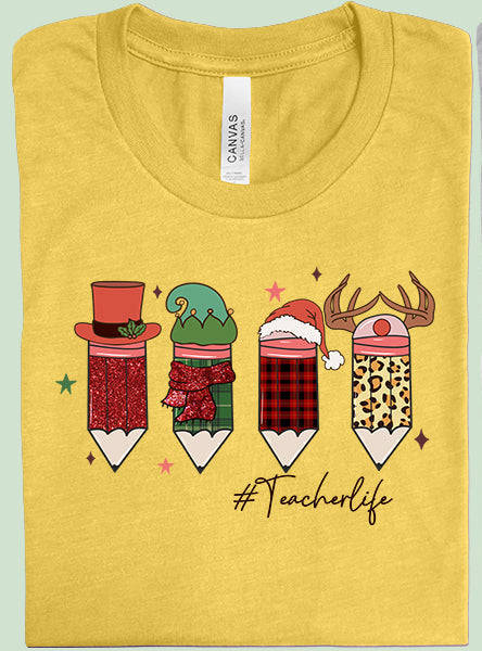#TeacherLife Pencils Graphic Tee product image 1