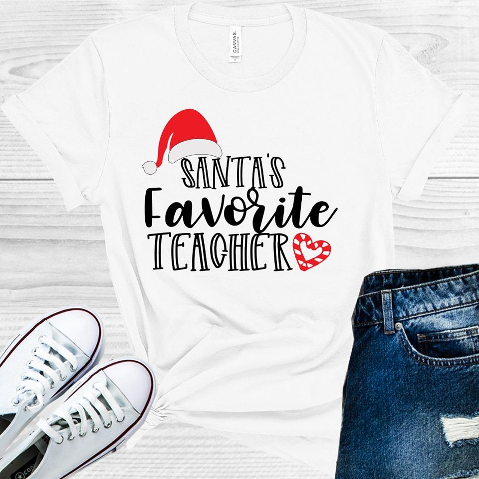 Santa's Favorite Teacher Graphic Tee product image 1
