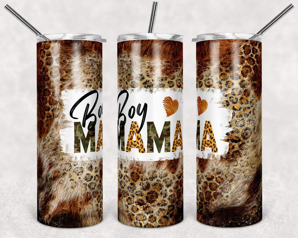 Boy Mama 20 oz Skinny Tumbler
