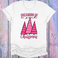 Dreaming of a Pink Christmas Graphic Tee product image 1