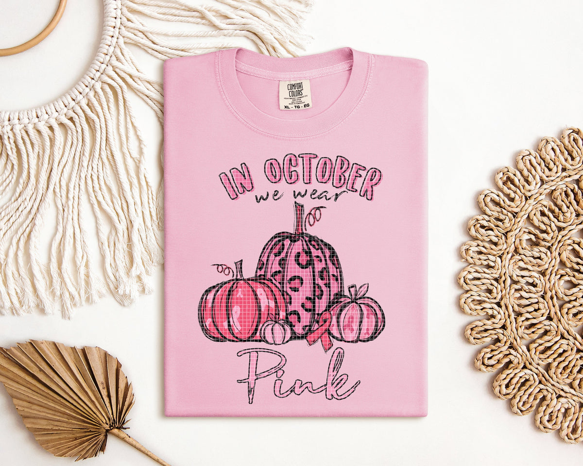 In October We Wear Pink Graphic Tee product image 2