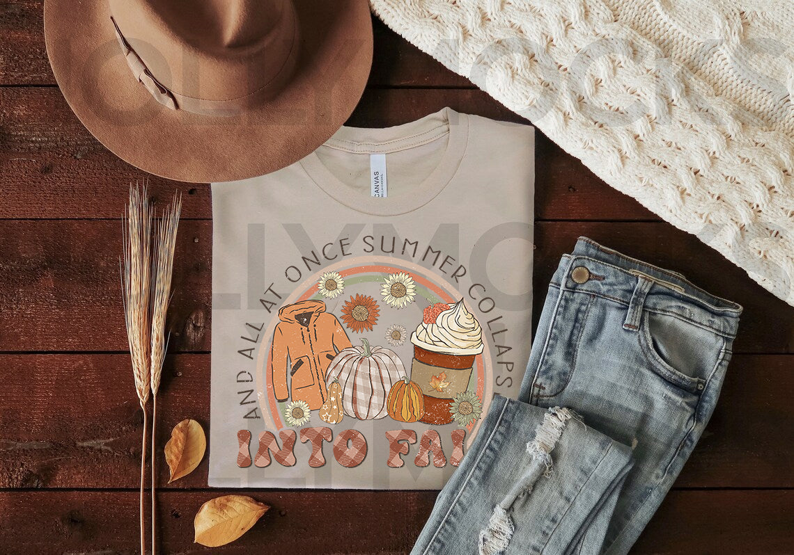 And All at Once Summer Collapsed Into Fall Graphic Tee product image 1