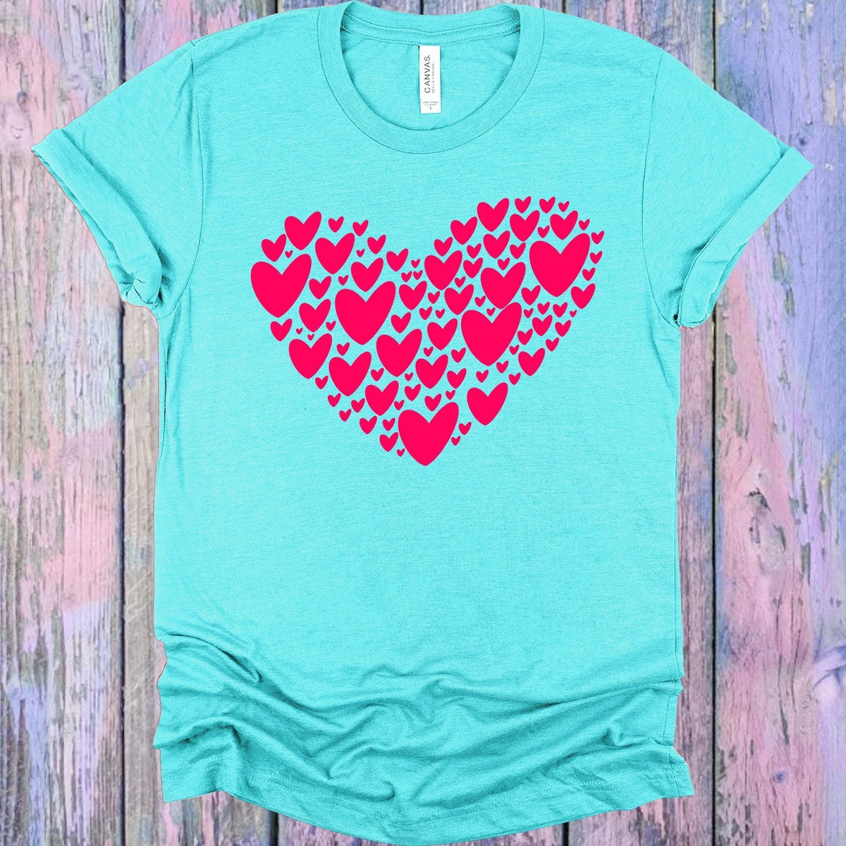 Pink Hearts Graphic Tee product image 1