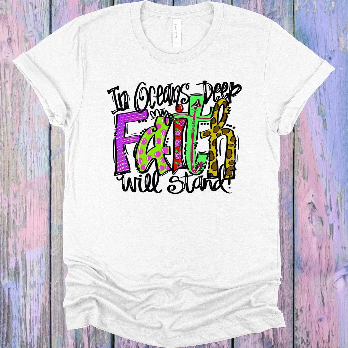 In Oceans Deep My Faith Will Stand Graphic Tee product image 1
