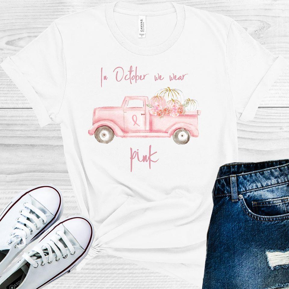In October We Wear Pink Graphic Tee product image 1