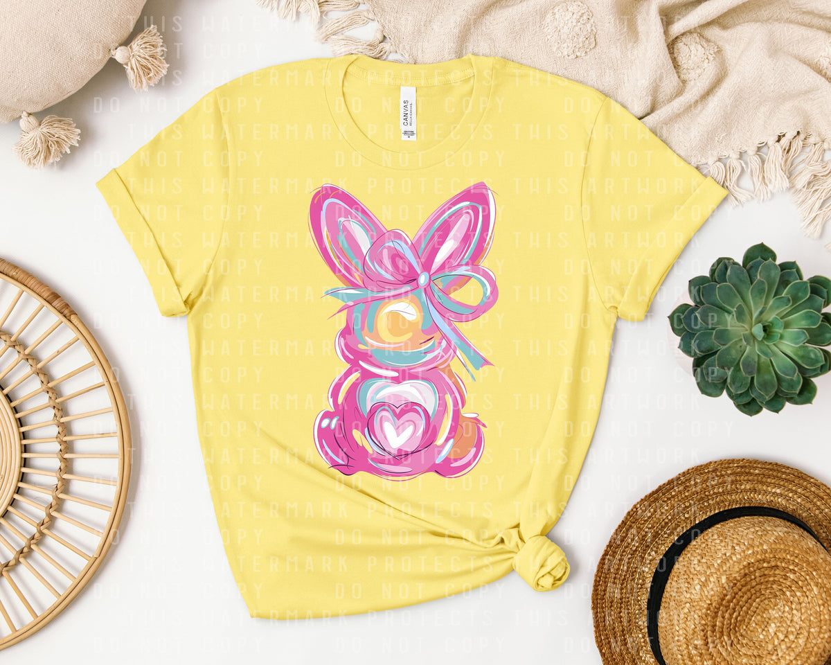 Pink Bunny Graphic Tee product image 1