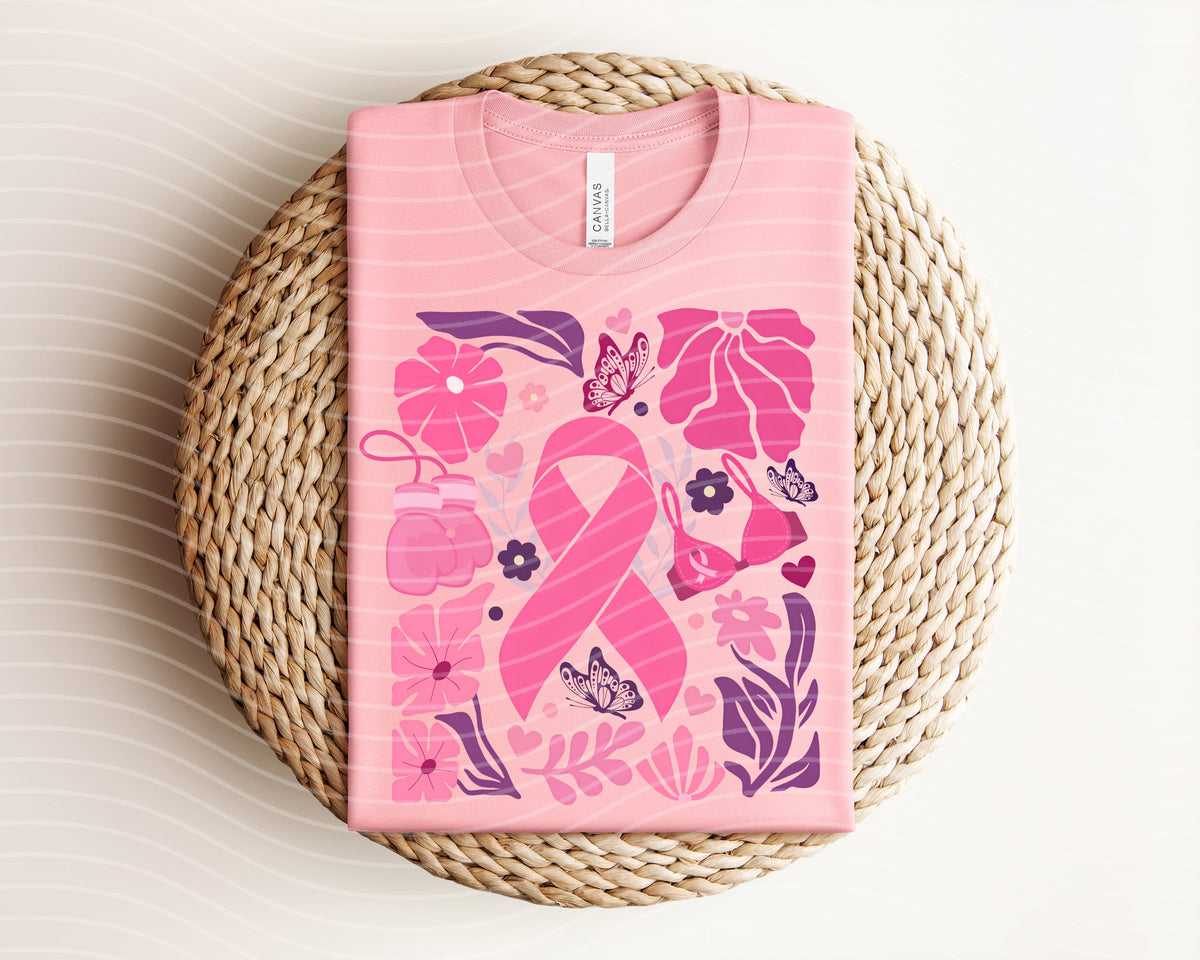 Pink Ribbon Graphic Tee product image 1