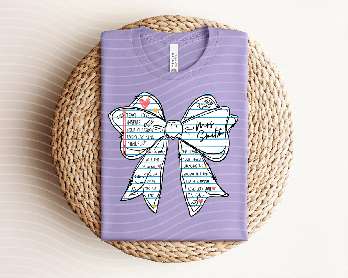 Teacher Bow Graphic Tee product image 1
