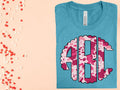 Pink Splatter Monogram Graphic Tee product image 1