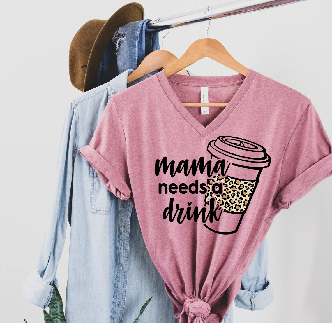 Mama Needs a Drink Graphic Tee product image 1