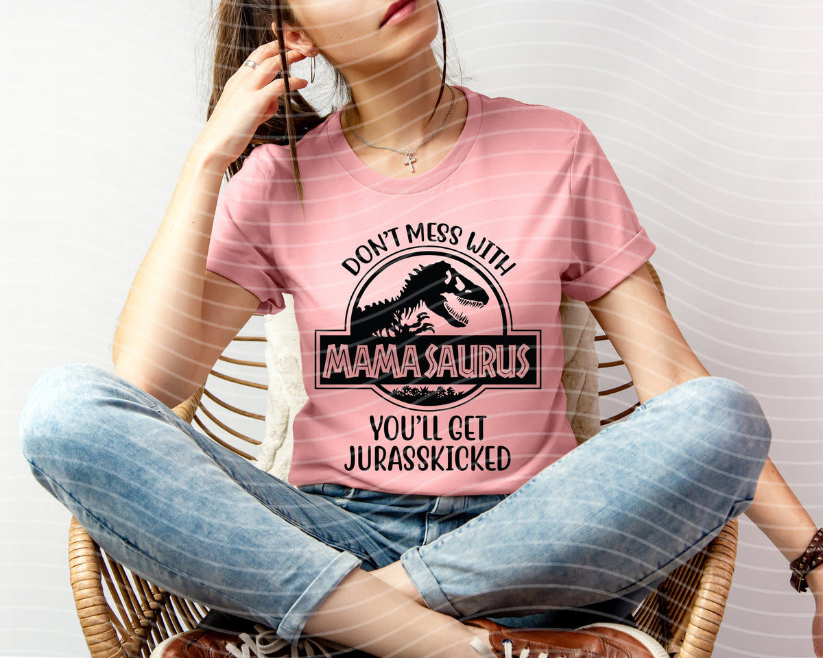Don't Mess with Mamasaurus Graphic Tee product image 1