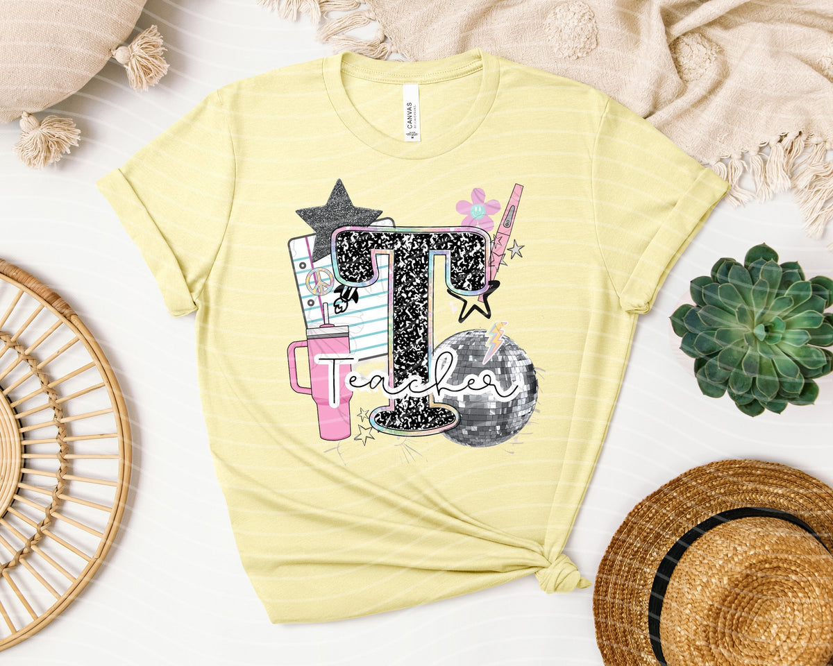 Teacher Cutesy Graphic Tee product image 1