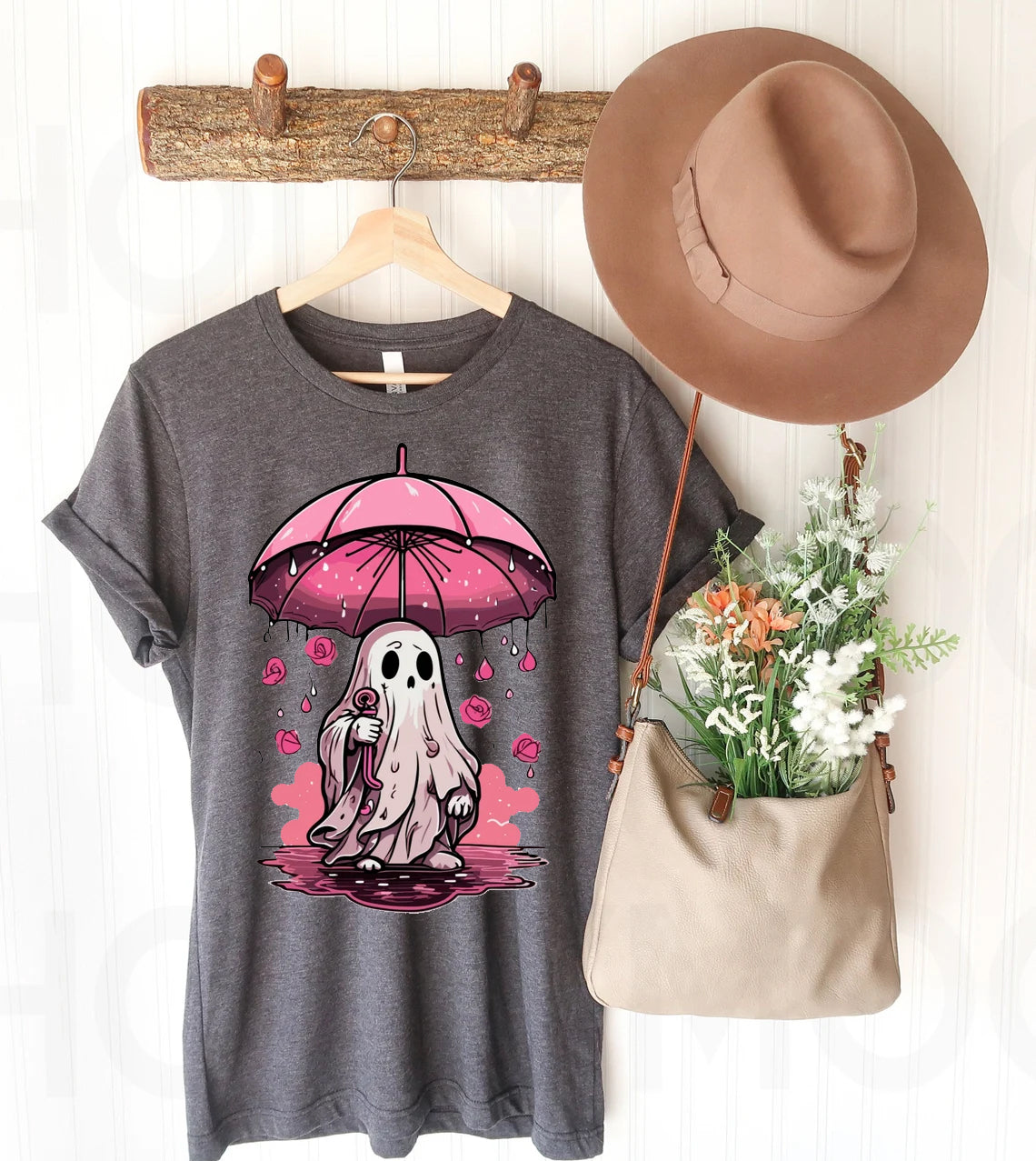 Pink Ghost Graphic Tee product image 1