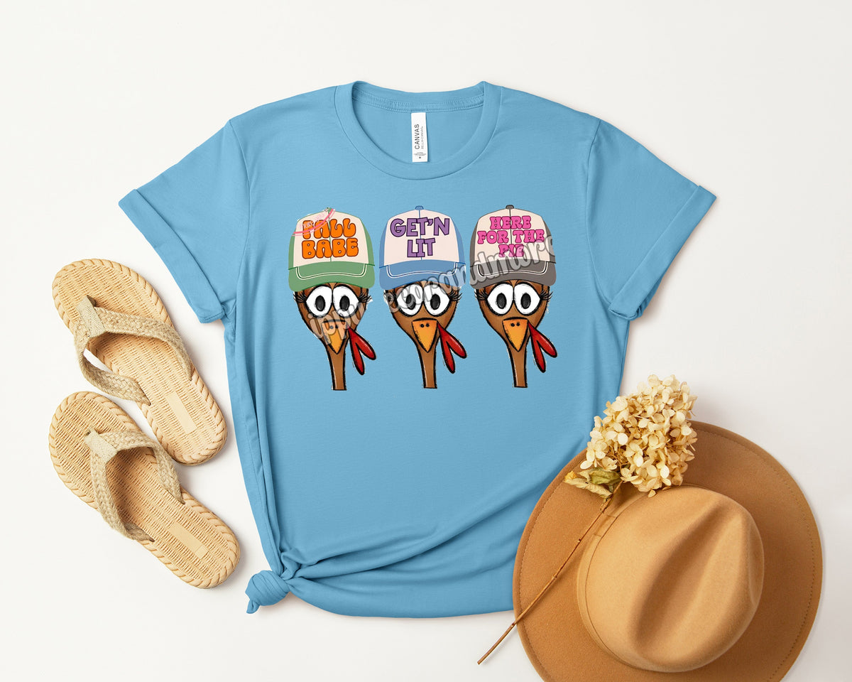 Fall Turkeys Graphic Tee product image 1