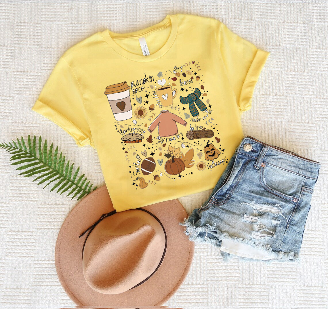 Autumn Collage Graphic Tee product image 1