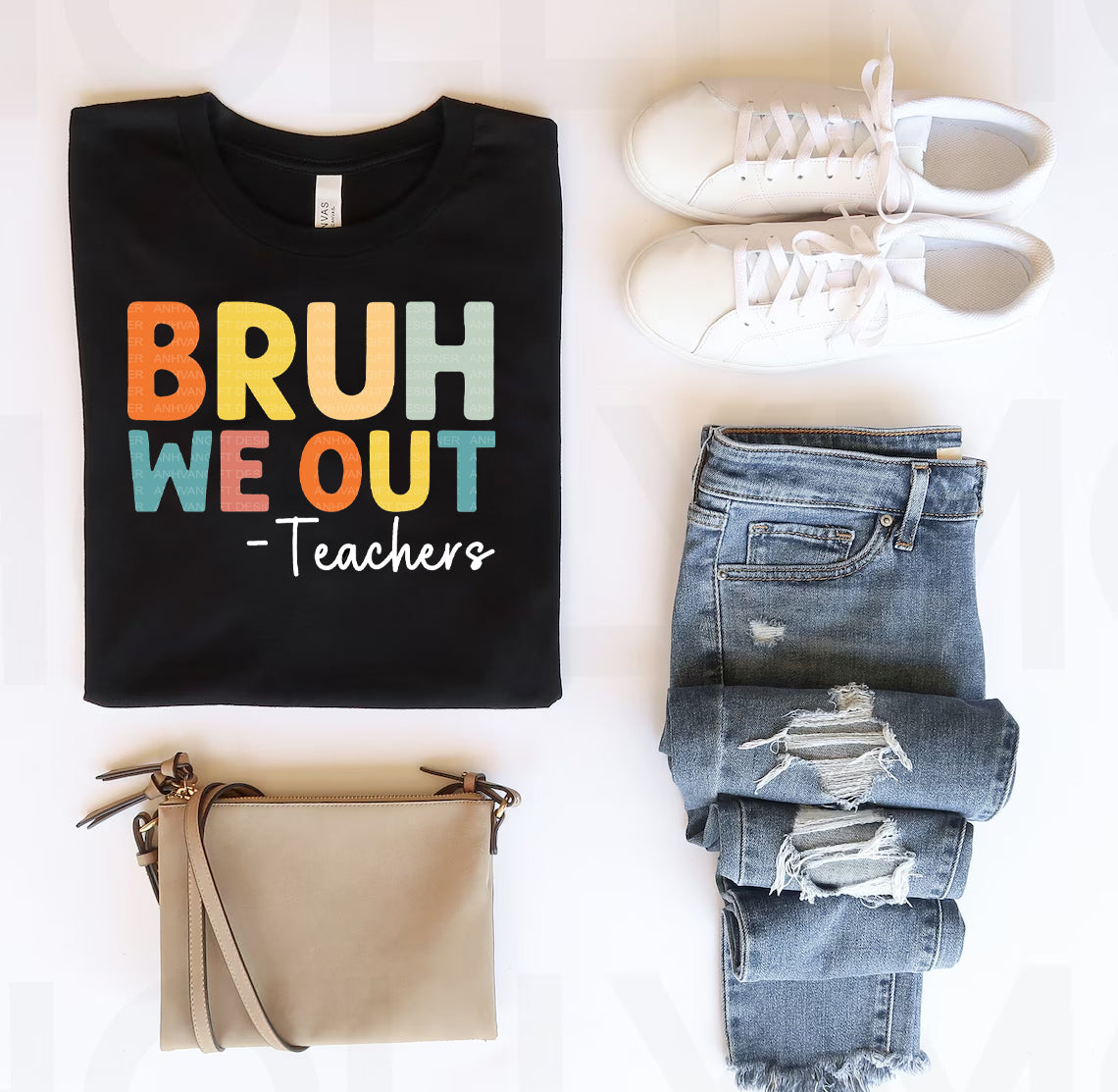Bruh We Out -Teachers Graphic Tee product image 1