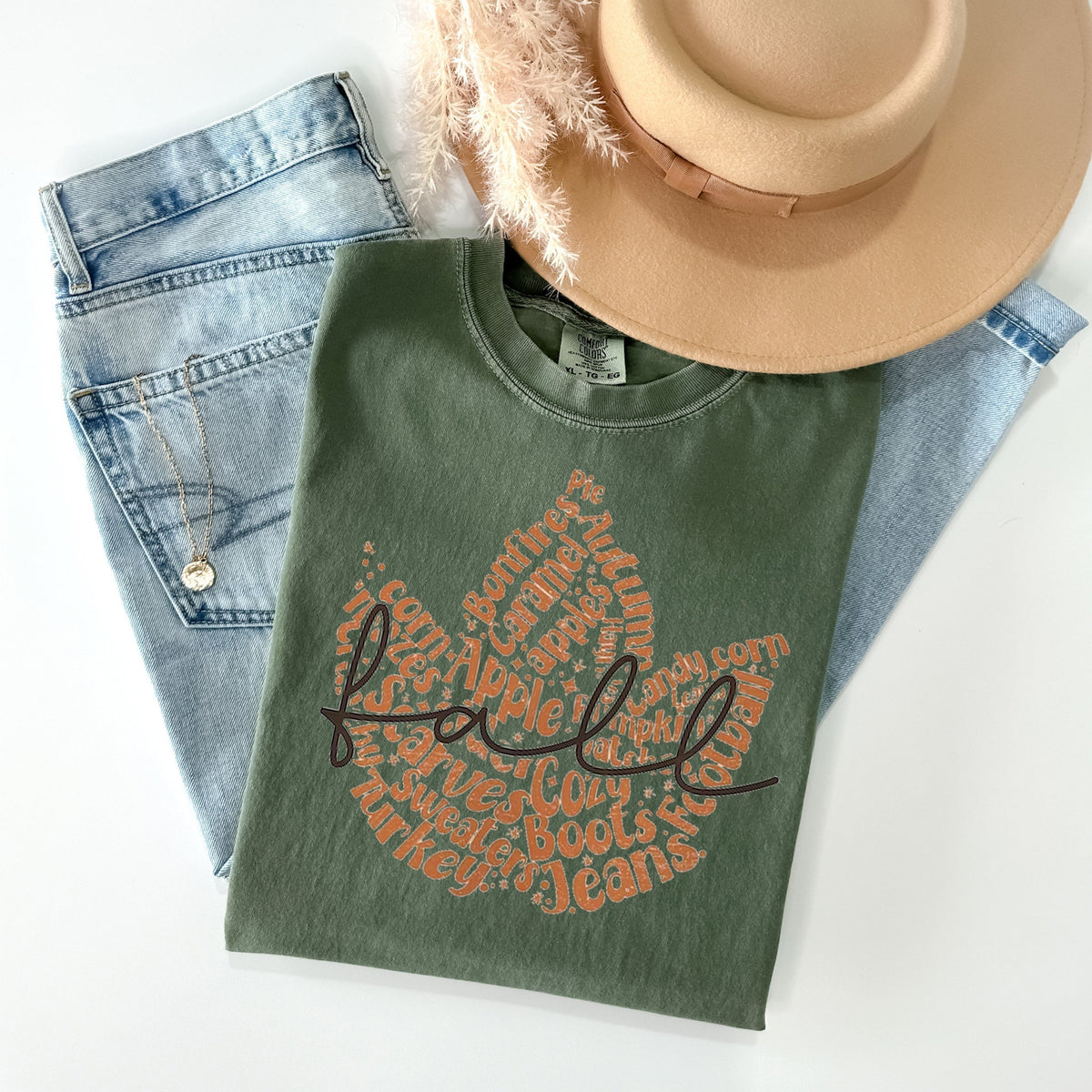 Fall Word Art Graphic Tee product image 1