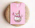 Pink Snowman Graphic Tee product image 1