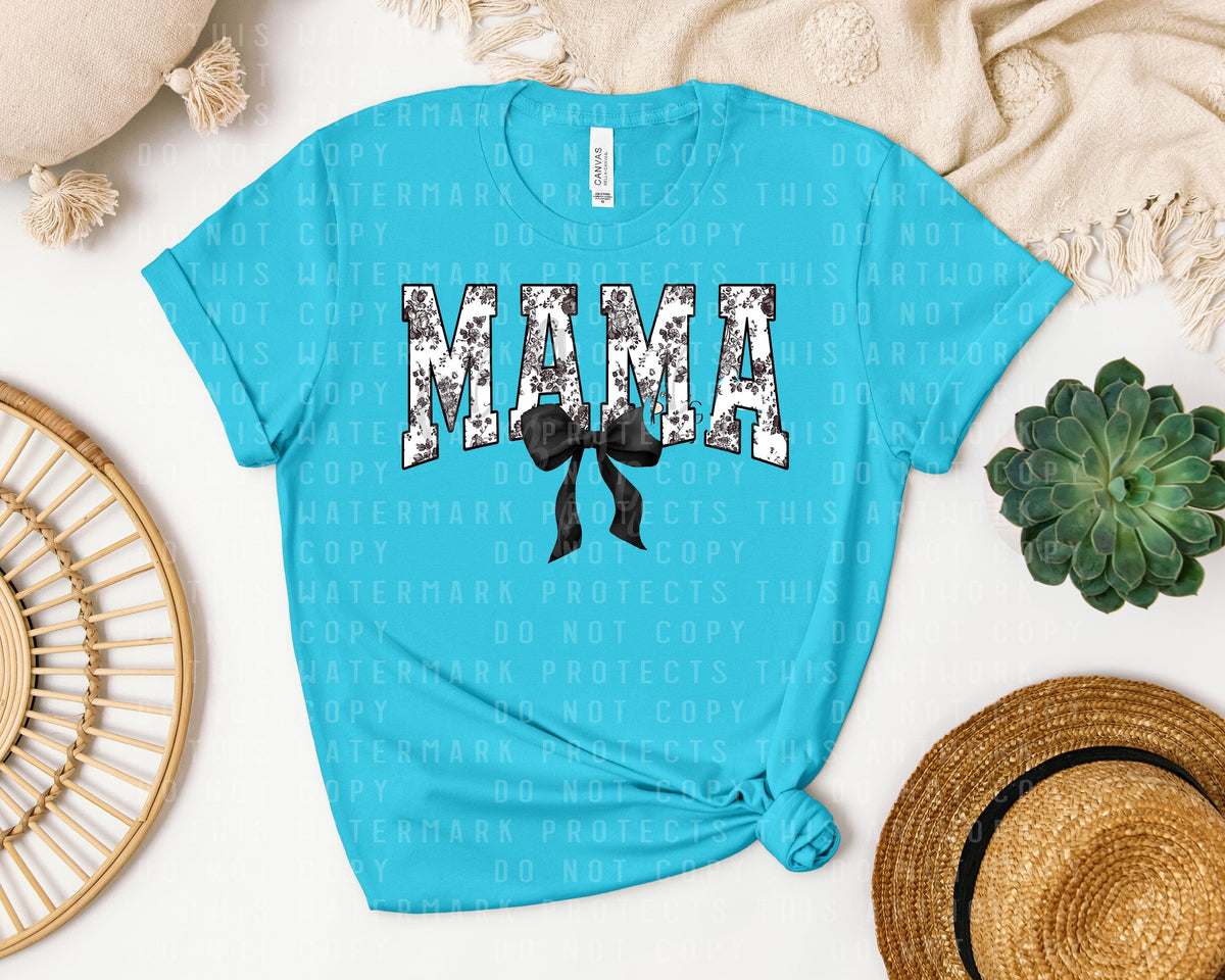 Mama Black Bow Graphic Tee product image 1