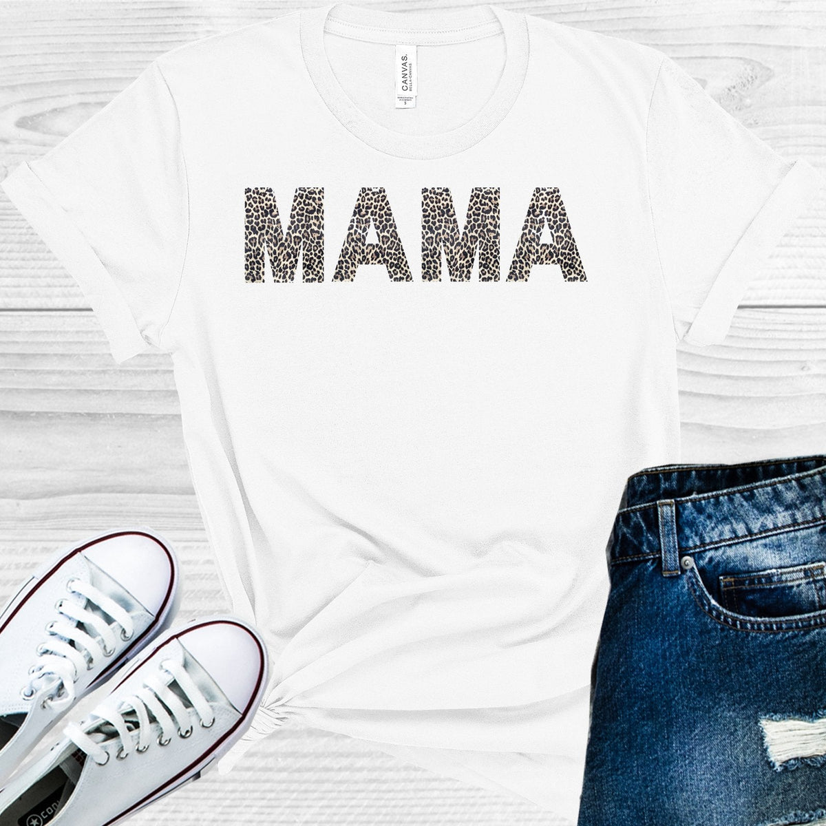 Mama Leopard Graphic Tee product image 1