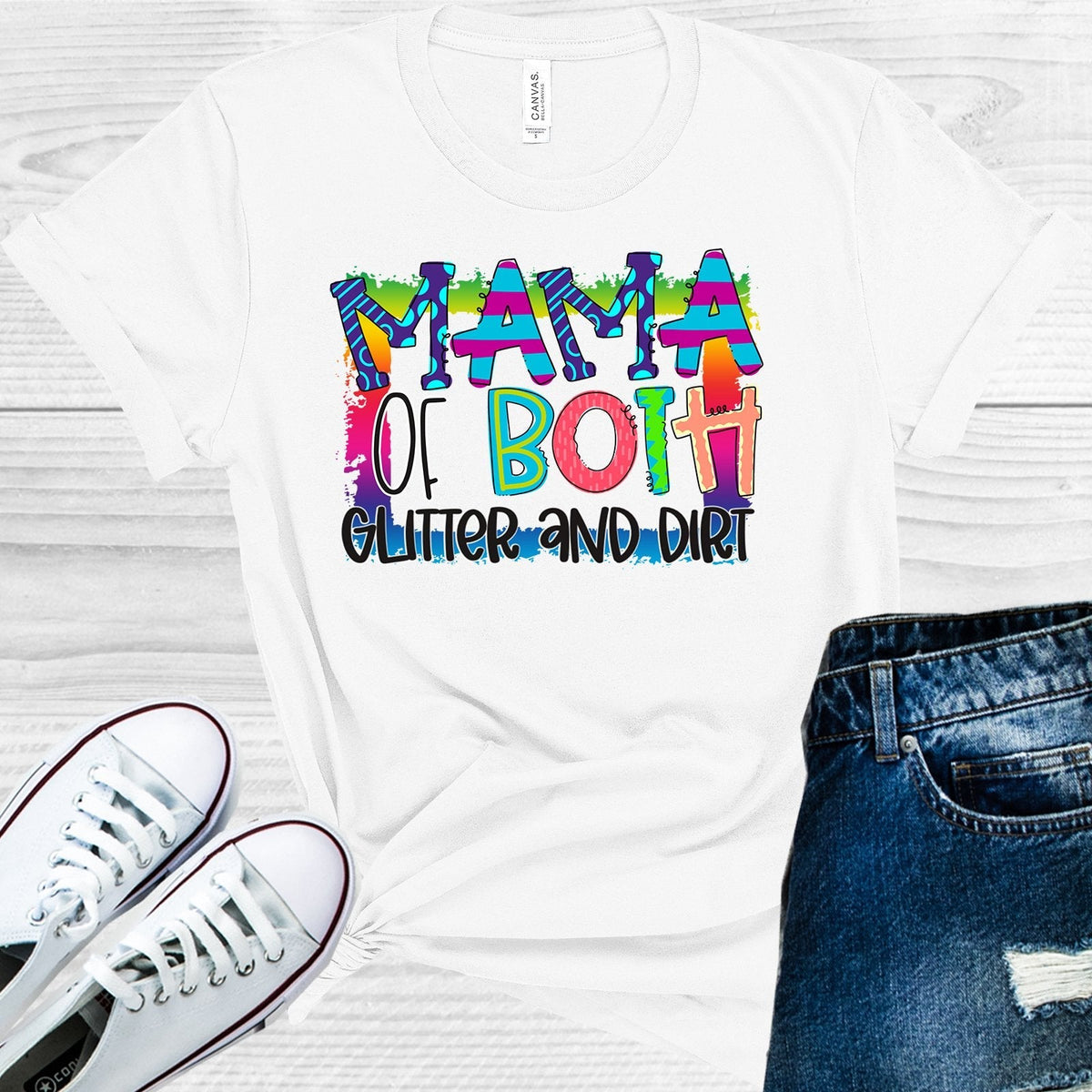 Mama of Birth Glitter and Dirt Graphic Tee product image 1